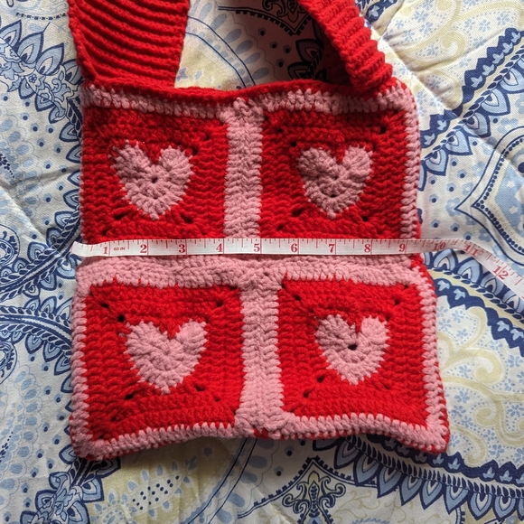 Crochet heart bag - Picture 3 of 5